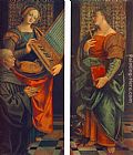 St Cecile with the Donator and St Marguerite by Gaudenzio Ferrari
